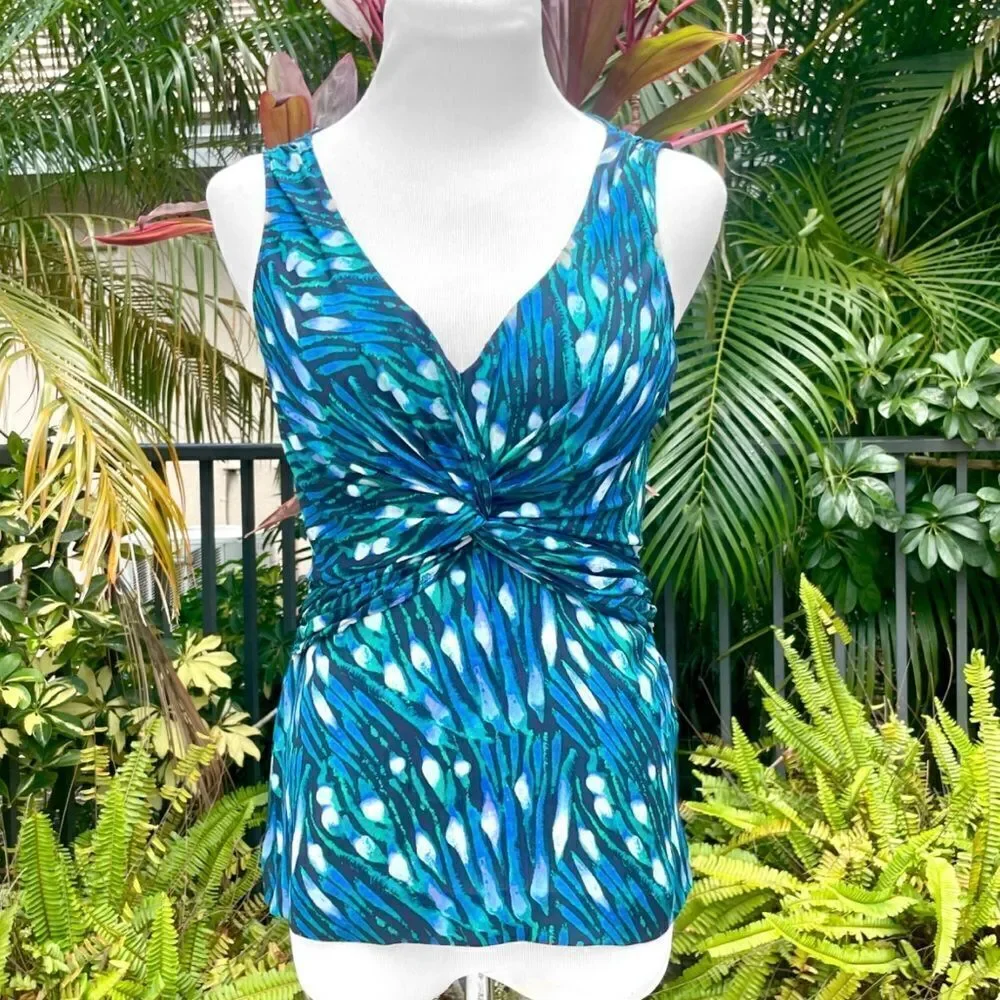 Tory Burch Twist Front Sleeveless Blouse